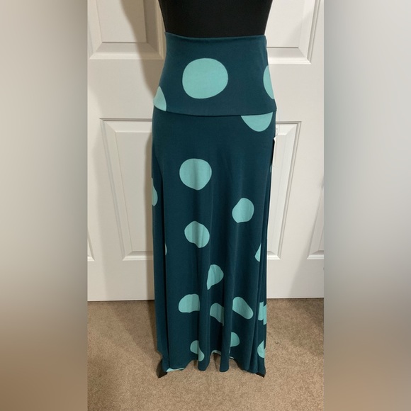 LuLaRoe Dresses & Skirts - LuLaRoe Teal and Aqua Maxi Skirt